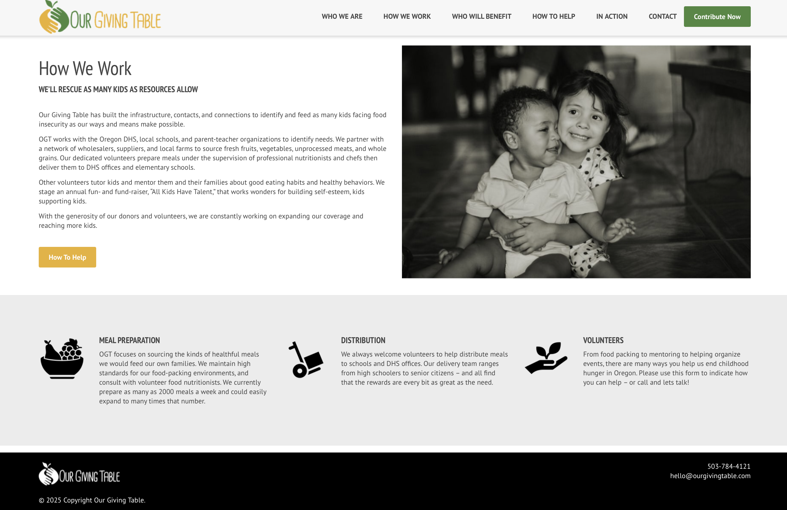 Our Giving Table Screenshot 2